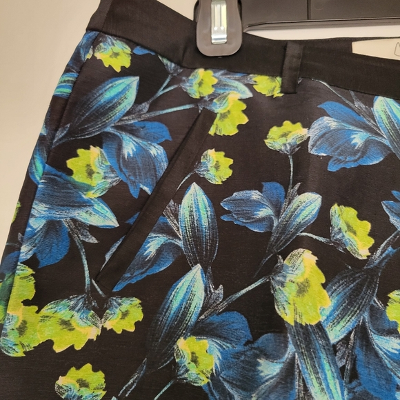 Joie Linen and Silk Floral Pants LIKE NEW Glam‎ Tropical Summer Size 6 - Picture 4 of 10